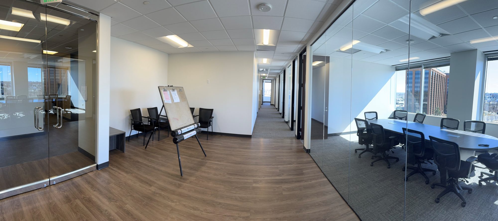 A&B Builders, a leading tenant finish contractor based in Denver, Colorado, successfully completed a high-end interior build-out for a new tenant at 501 South Cherry Street