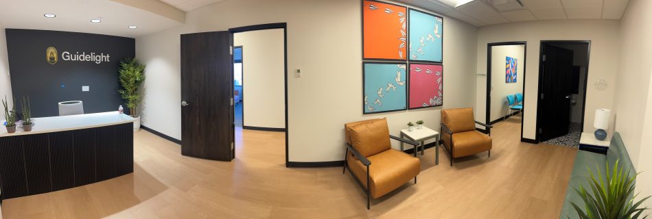 A&B Builders, a trusted tenant finish contractor based in Denver, Colorado, recently completed a high-quality interior build-out for a new tenant at Guidelight, located at 3401 Quebec Street in Denver.